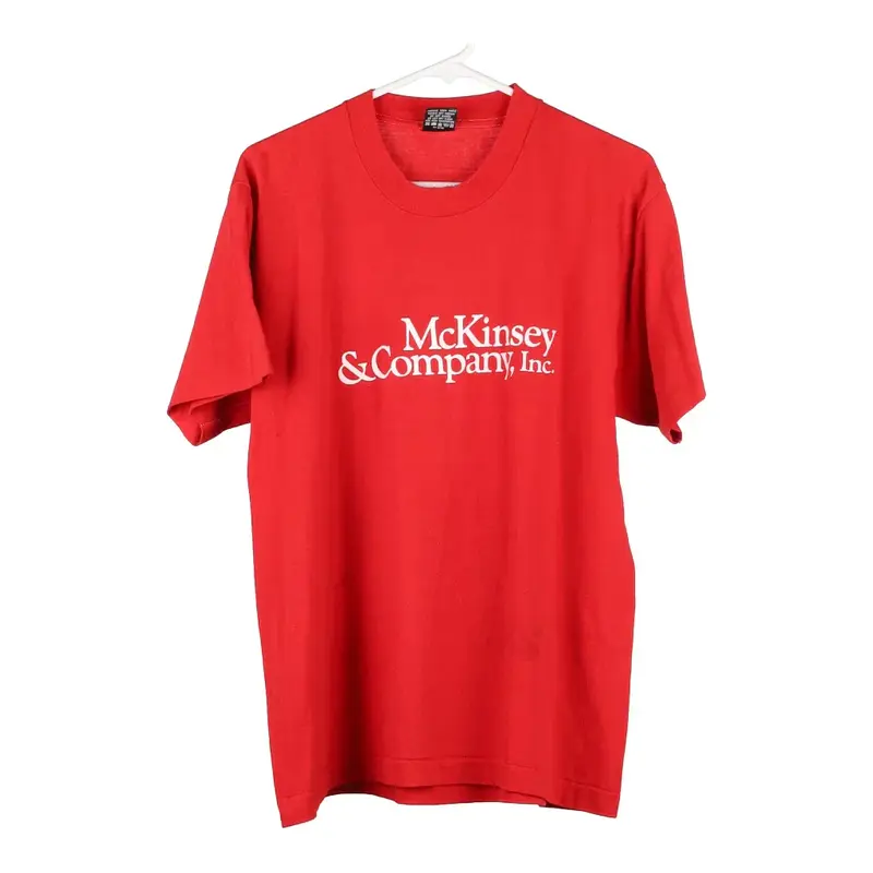 Screen Stars T-Shirt - XL Red Cotton
