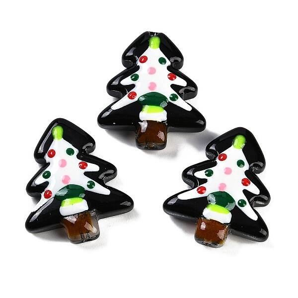 Christmas Theme Handmade Lampwork Beads