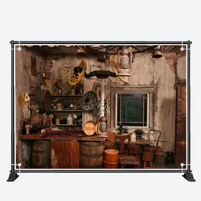 Shabby Brick Wall Life Photo Architecture Backdrop - Aperturee