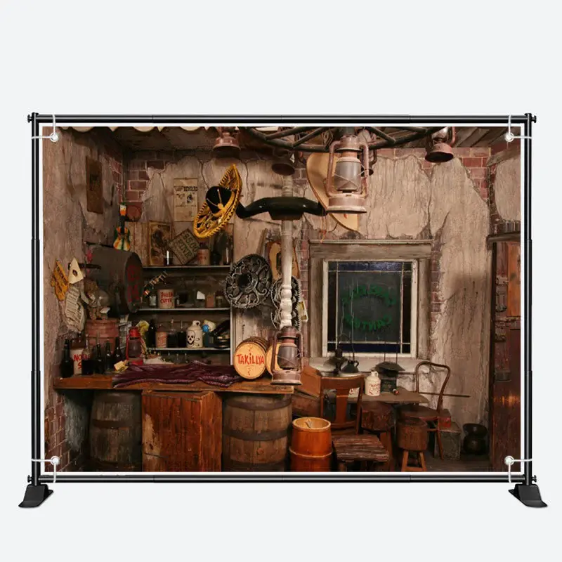 Shabby Brick Wall Life Photo Architecture Backdrop - Aperturee