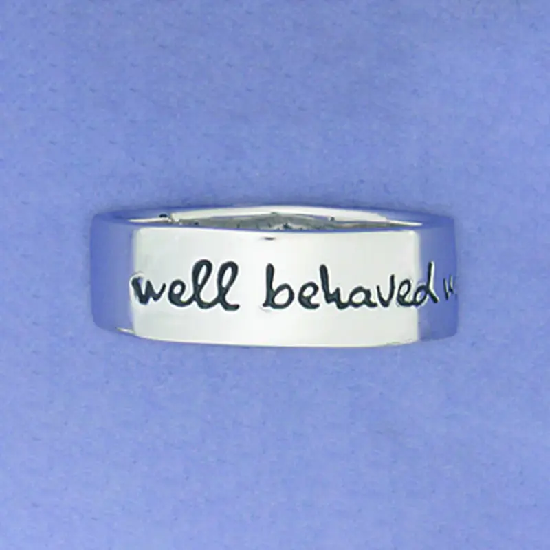 Well Behaved Women Sterling Ring - 8