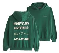 Golf Graphic Popover Hoodie Tops Crewneck Menswear Sweatshirts