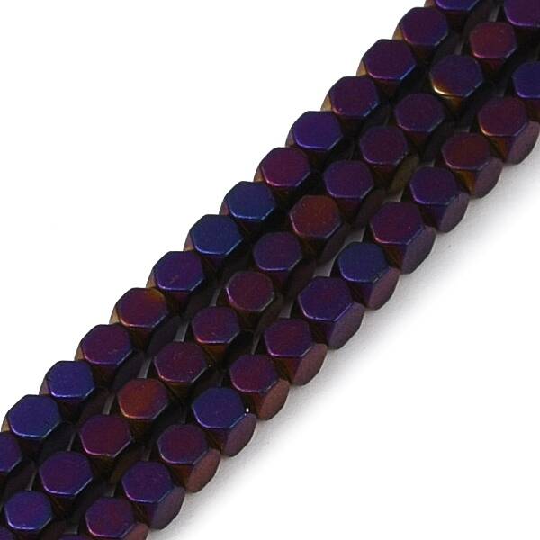 Electroplate Non-magnetic Synthetic Hematite Beads Strands