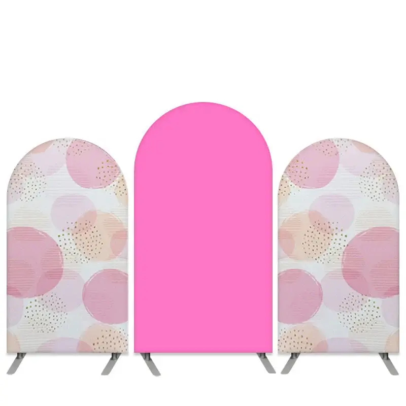 Aperturee Light Pink Pattern Theme Hot Pink Birthday Arch Backdrop Kit | Diy Arch Backdrop Cover | Diy Chiara Backdrop Cover ...