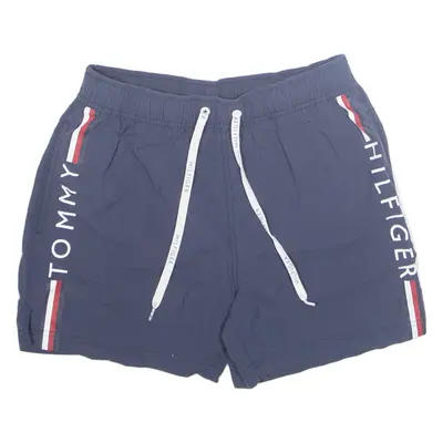 TOMMY HILFIGER Mesh Lined Mens Swimming Shorts Blue S W28