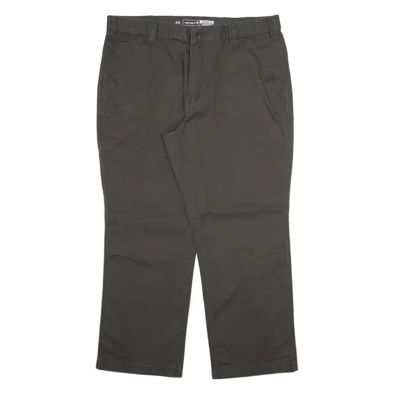 CARHARTT Mens Trousers Grey Relaxed Straight W38 L28