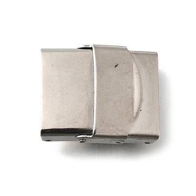 Tarnish Resistant Rectangle 201 Stainless Steel Watch Band Clasps