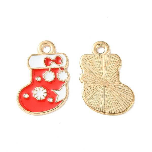 Christmas Alloy Enamel Pendants