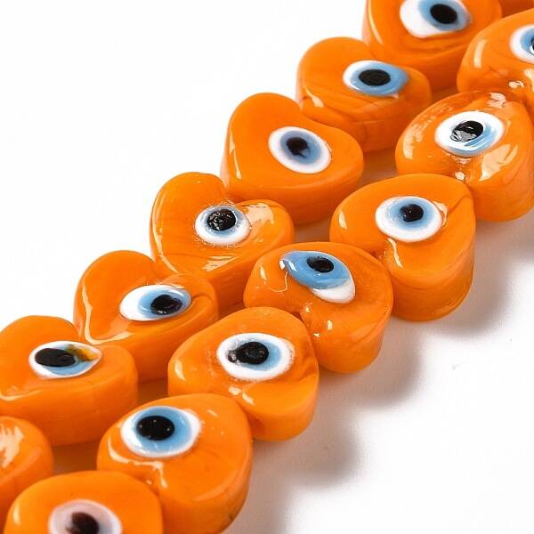 Handmade Evil Eye Lampwork Beads Strands