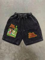 Men's Star / Alien / Letter Print Drawstring Waist Shorts, Regular Fit Street Fashion Casual Comfy Pocket Shorts for Summer, ...