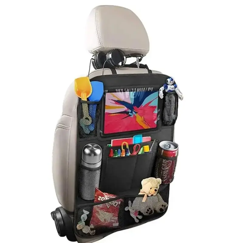 Foldable Car Rear Seat Back Organizer for Summer Gifts, Waterproof Auto Trunk Interior 600D Oxford Storage Bag, Large Capacit...