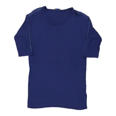 Versace Jeans T-Shirt - Large Blue Cotton | Size: large