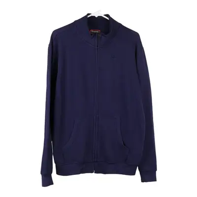 Kappa Spellout Hoodie - Large Navy Cotton