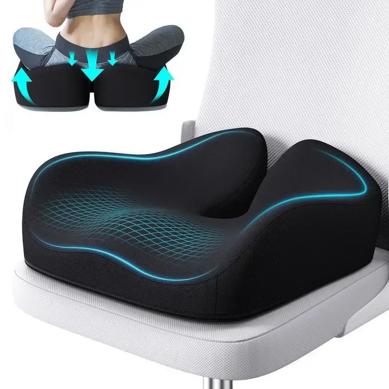 Seat cushion office chair, memory sponge, non-slip, cushion, tailbone, sciatica, tailbone pain relief butt pillow, wheelchair...