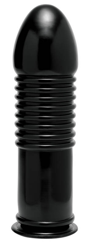 Enormass Ribbed Plug With Suction Base