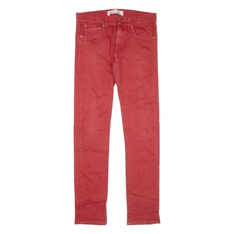 LEVI'S 510 Boys Jeans Red Slim Skinny W30 L30