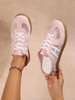 Women's Fashionable Patchwork Design Slip on Sneakers, Casual Comfortable Breathable Sports Shoes, Female All-match Round Toe...