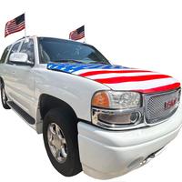 The United States Car Flag Set , 1 American Car Hood Cover (4×5ft),   2 USA Window Flags, Independence Day Veteran bonnet