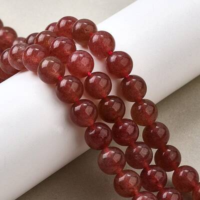 Natural Strawberry Quartz Beads Strands