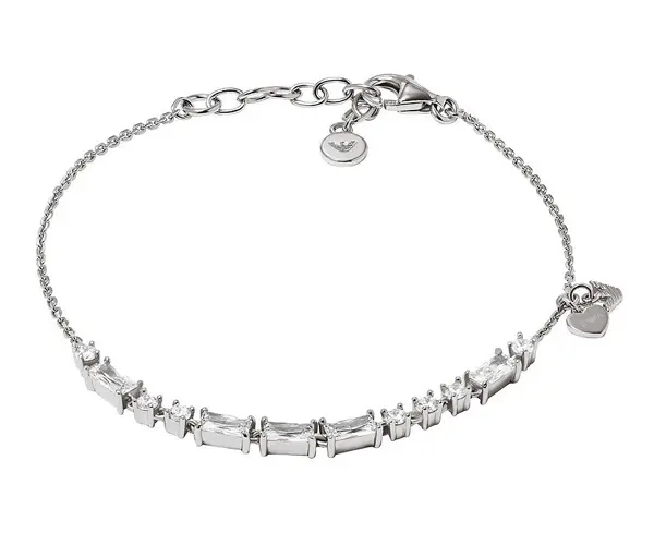 Emporio armani Elegant silver bracelet for women with zirconia EG3605040