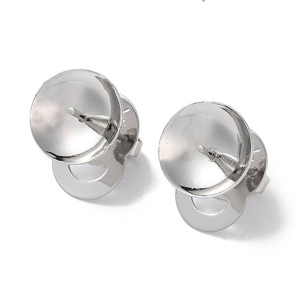 Rack Plating Brass Stud Earring Settings