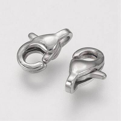 Tarnish Resistant 304 Stainless Steel Lobster Claw Clasps