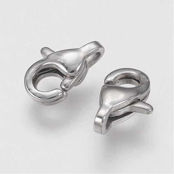 Tarnish Resistant 304 Stainless Steel Lobster Claw Clasps