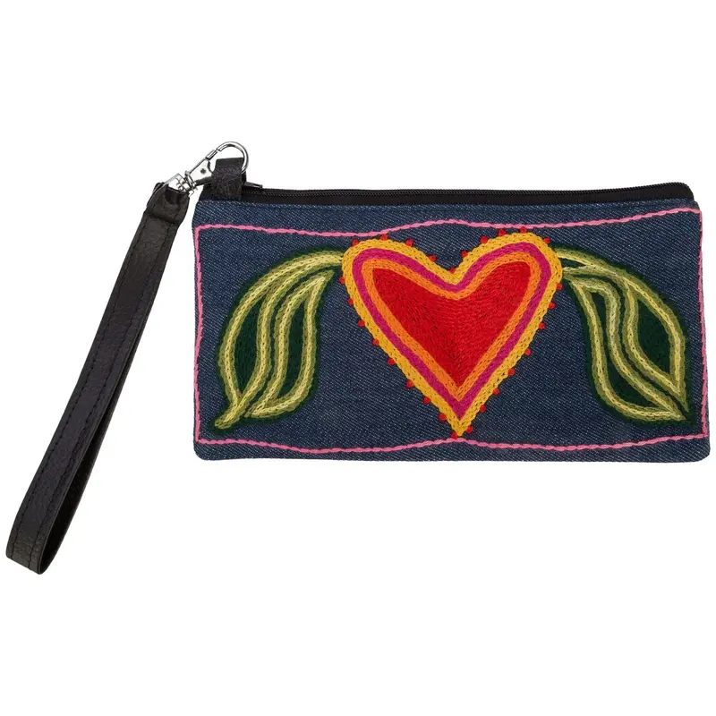 Amarasti Embroidered Wristlet - Elephant
