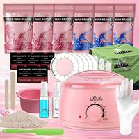Waxing Kit, Hard Wax Heater with Wax Beads and Tools for Face, Legs and Body, Home Hair Removal Kit, Beginner Friendly, Quick...