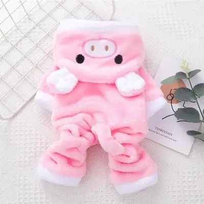 Cartoon Cute Animal Design Pet Jumpsuit, Cartoon Pet Clothes, Cute Plush Pet Costume for Small Dog & Cat, Cat Products, Pet S...
