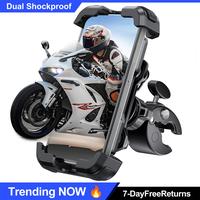 Lamicall Motorcycle Phone Mount Holder - [Dual Vibration Dampener] [Anti Shake] Motorcycle Cell Phone Holder, Upgrade Bike Ph...