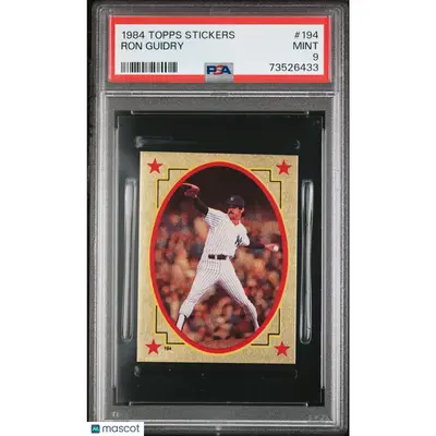 Ron Guidry PSA 1984 Topps Stickers Baseball #194 9 73526433
