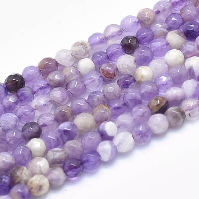 Natural Chevron Amethyst Beads Strands