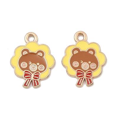 Animal Forest Theme Zinc Alloy Enamel Pendants