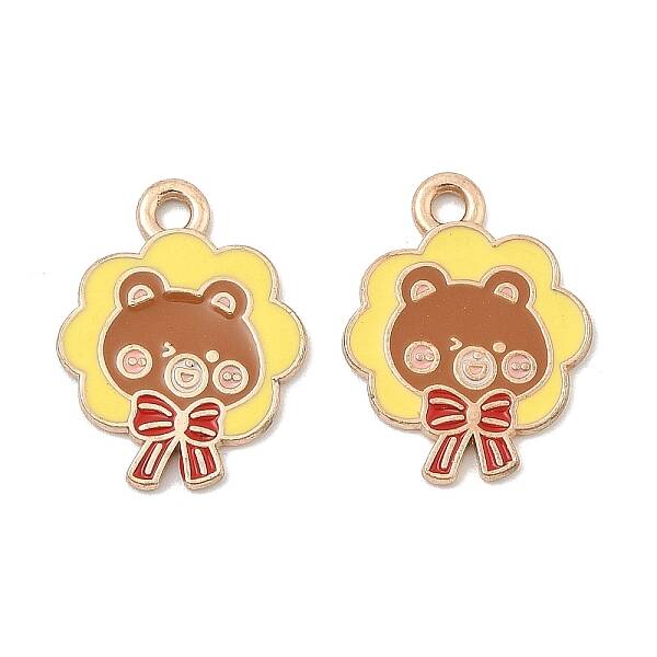 Animal Forest Theme Zinc Alloy Enamel Pendants