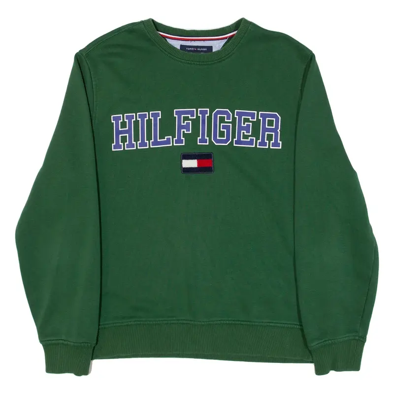 TOMMY HILFIGER Womens Sweatshirt Green M