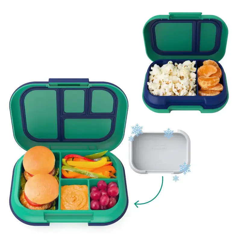 Bentgo Kids Chill Lunch & Snack Box Bundle - Meal Storage Container for Kids, Bento Lunch Box