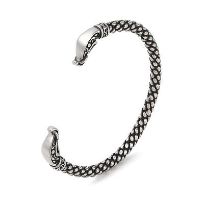 Viking 304 Stainless Steel Open Cuff Bangles for Men