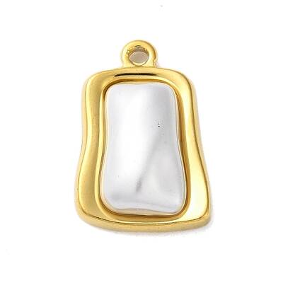 304 Stainless Steel with Synthetic Pearl Pendants