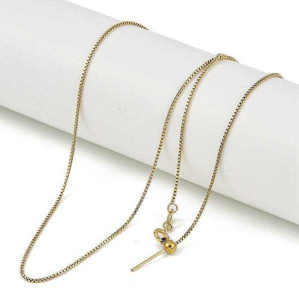 Ion Plating(IP) 304 Stainless Steel Box Chains Necklaces