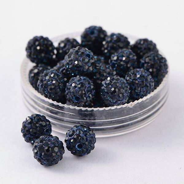 Pave Disco Ball Beads