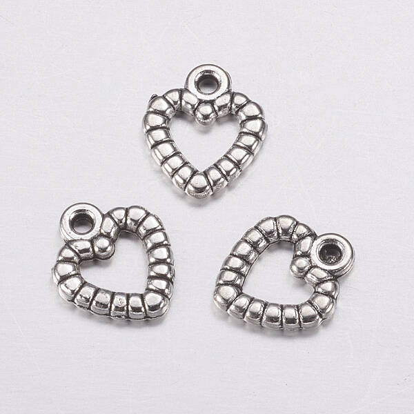 Heart Tibetan Style Alloy Charms