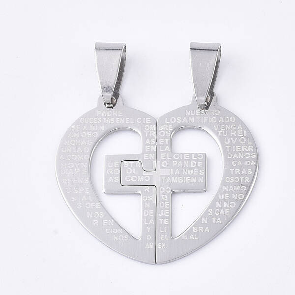 Non-Tarnish 201 Stainless Steel Split Pendants