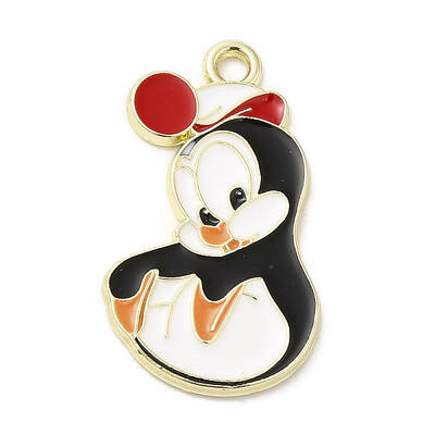 Light Gold Plated Alloy Enamel Pendants