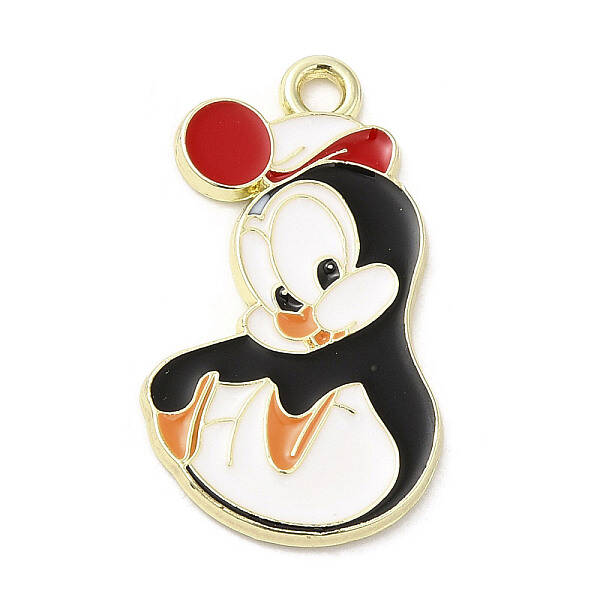 Light Gold Plated Alloy Enamel Pendants
