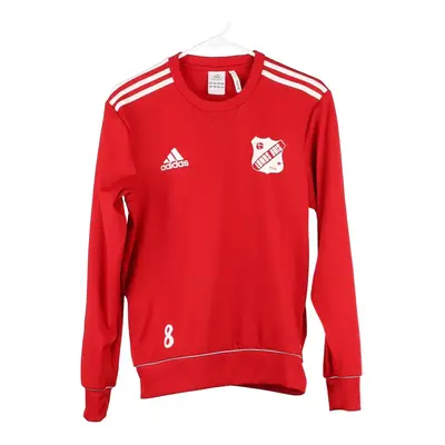 Age 12-14 Adidas Sweatshirt - Small Red Polyester