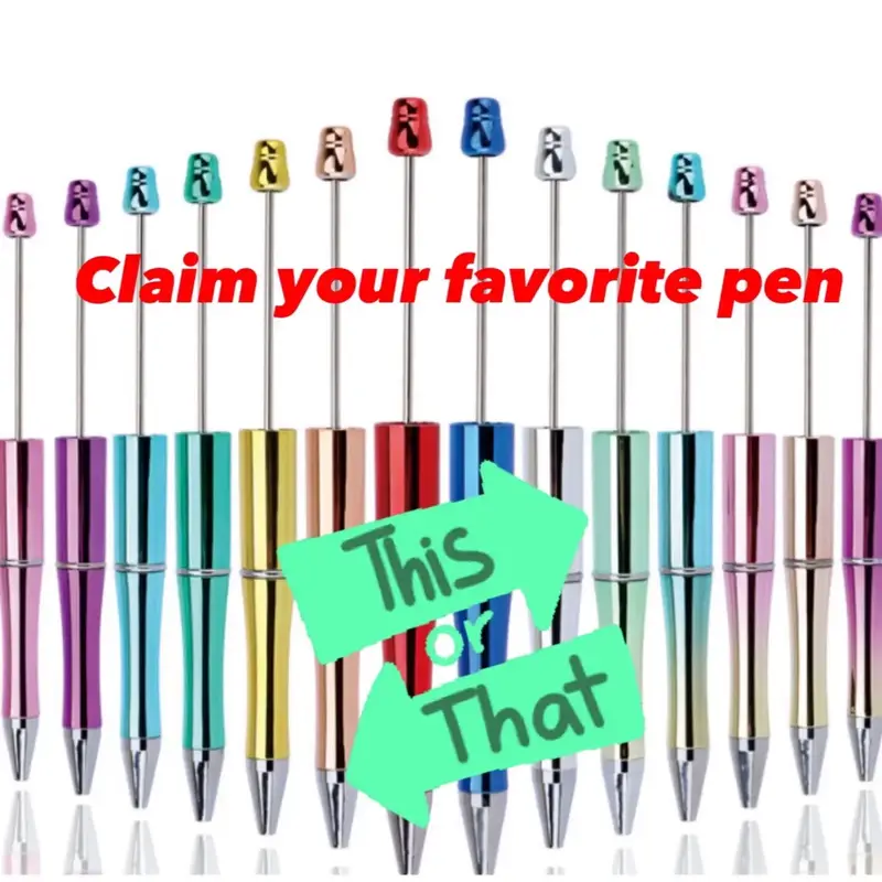 Beaded Pens with Your Favorite Character Design