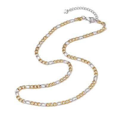304 Stainless Steel Figaro Chains Necklaces for Men
