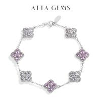 Synthetic Moissanite Bracelet  Blue Zircon Pink Zircon Colorful Luxury Jewelry for Women Girls Engagement Birthday Springtok ...