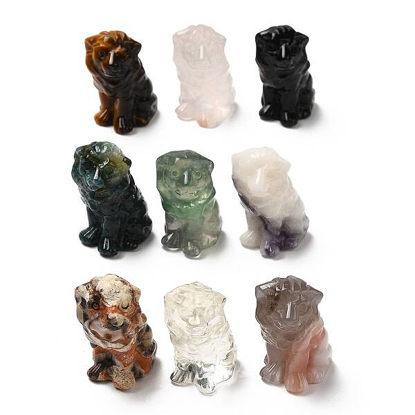 Natural & Synthetic Gemstone Sculpture Display Decorations